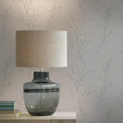 Laura Ashley Willow Dove Grey Floral Smooth Wallpaper -Trade Point Sale laura ashley willow dove grey floral smooth wallpaper5011583467277 21i bq