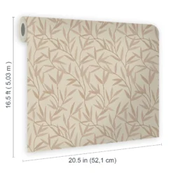 Laura Ashley Willow Neutral Leaf Smooth Wallpaper -Trade Point Sale laura ashley willow neutral leaf smooth wallpaper5011583467390 02t bq