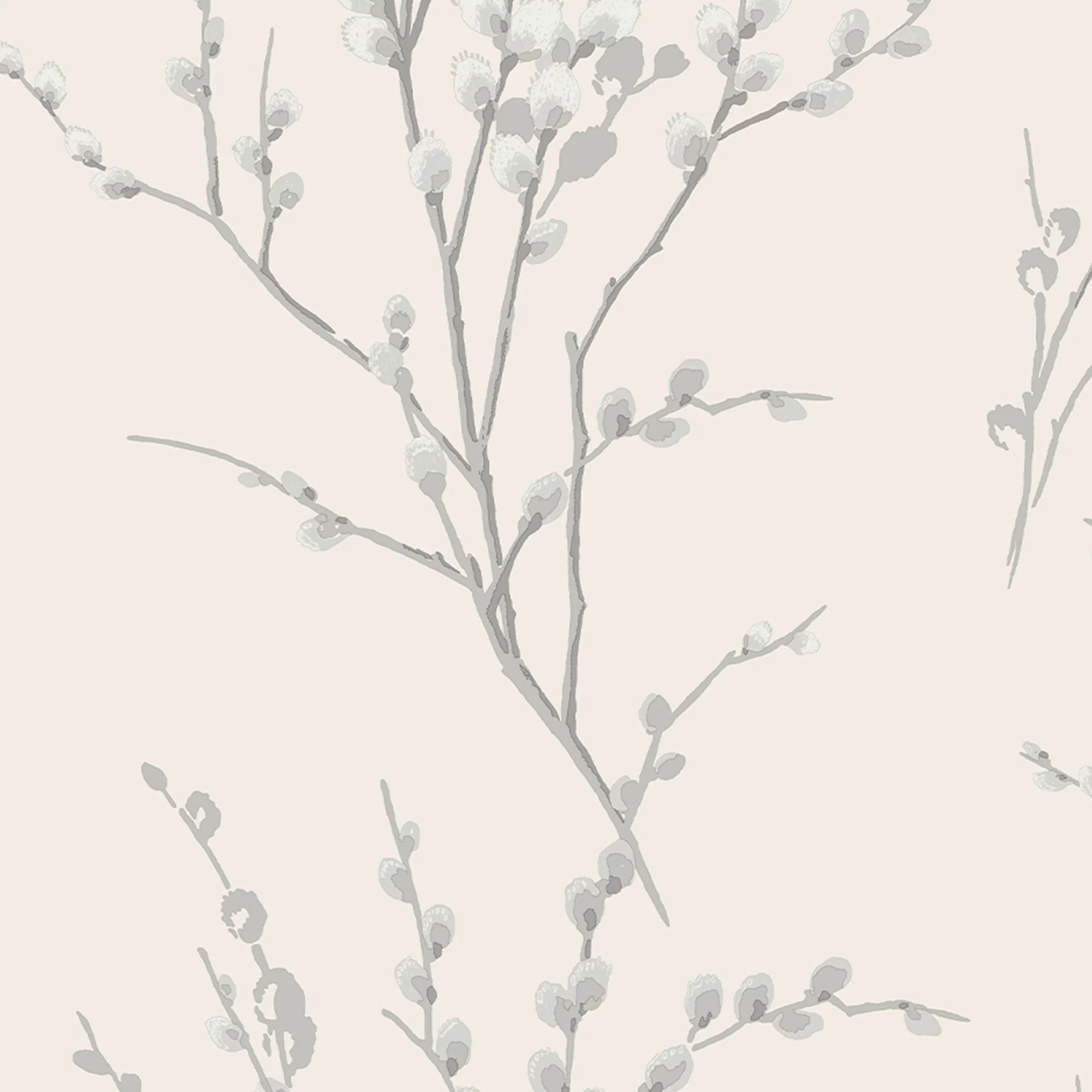 Laura Ashley Willow Off White & Steel Floral Smooth Wallpaper 5 Laura Ashley Willow Off White & Steel Floral Smooth Wallpaper - Image 3