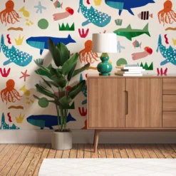 Lick White, Blue, Green, Pink, Yellow & Orange Marine 02 Smooth Wallpaper -Trade Point Sale lick white blue green pink yellow orange marine 02 smooth wallpaper5060932647785 03i bq