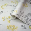 Lupton Grey & Yellow Floral Smooth Wallpaper 1 Lupton Grey & Yellow Floral Smooth Wallpaper -Trade Point Sale lupton grey yellow floral smooth wallpaper5059340410210 01c
