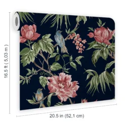 Next Birds & Blooms Navy Floral Smooth Wallpaper 11 Next Birds & Blooms Navy Floral Smooth Wallpaper -Trade Point Sale next birds blooms navy floral smooth wallpaper5011583520200 02t bq