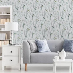 Next Chinoiserie Bird Trail Duck Egg Smooth Wallpaper -Trade Point Sale next chinoiserie bird trail duck egg smooth wallpaper5011583520538 21i bq