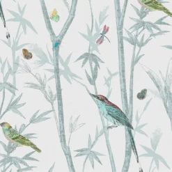 Next Chinoiserie Bird Trail Duck Egg Smooth Wallpaper -Trade Point Sale next chinoiserie bird trail duck egg smooth wallpaper5011583520538 37c bq
