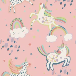 Next Party Unicorn Pink Smooth Wallpaper -Trade Point Sale next party unicorn pink smooth wallpaper5011583522365 02c bq