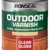 Ronseal Clear Gloss Wood Varnish, 0.25L -Trade Point Sale ronseal clear gloss wood varnish 0 25l5010214809134 08c bq