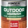 Ronseal Clear Gloss Wood Varnish, 0.75L -Trade Point Sale ronseal clear gloss wood varnish 0 75l5010214809141 08c bq