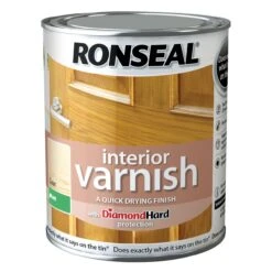 Ronseal Diamond Hard Clear Matt Wood Varnish, 0.75L