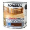 Ronseal Diamond Hard Walnut Satin Floor Wood Varnish, 2.5L -Trade Point Sale ronseal diamond hard walnut satin floor wood varnish 2 5l5010214859481 08c bq
