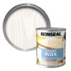 Ronseal Diamond Hard White Ash Matt Wax Wood Wax, 0.75L -Trade Point Sale ronseal diamond hard white ash matt wax wood wax 0 75l5010214868858 02c bq