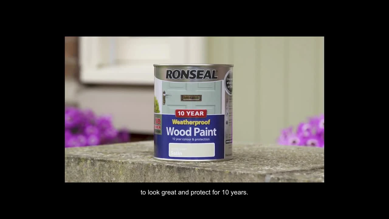 Ronseal Ebony Satin Wood Stain, 250ml 4 Ronseal Ebony Satin Wood Stain, 250ml - Image 2