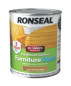 Ronseal Hardwood Furniture Wood Stain, 750ml -Trade Point Sale ronseal hardwood furniture wood stain 750ml5010214864294 08c bq
