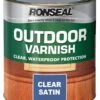 Ronseal Satin Wood Varnish, 0.75L -Trade Point Sale ronseal satin wood varnish 0 75l5010214809172 08c bq