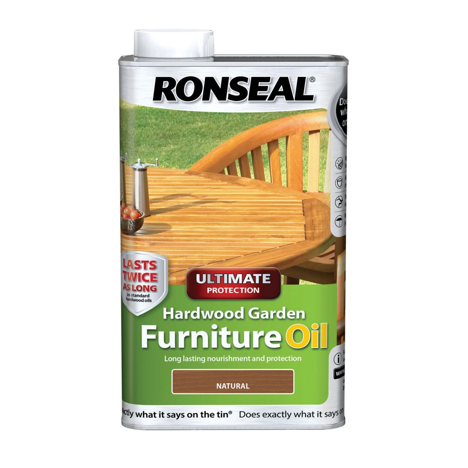 Ronseal Ultimate Natural Furniture Wood Oil, 1L 3 Ronseal Ultimate Natural Furniture Wood Oil, 1L