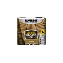 Ronseal Ultimate Natural Oak Decking Wood Oil, 2.5L