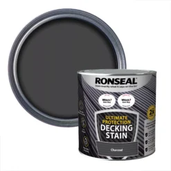 Ronseal Ultimate Protection Charcoal Matt Decking Wood Stain, 2.5L