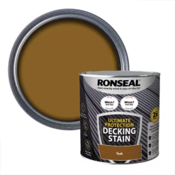 Ronseal Ultimate Protection Rich Teak Matt Decking Wood Stain, 2.5L