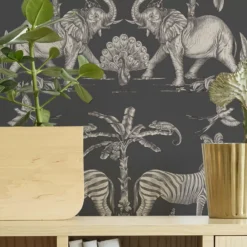 Sublime Charcoal Elephant Gold Effect Smooth Wallpaper -Trade Point Sale sublime charcoal elephant gold effect smooth wallpaper5011583457476 02i bq