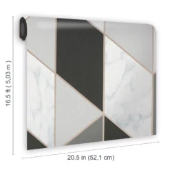 Sublime Marble Charcoal Geometric Metallic Effect Smooth Wallpaper -Trade Point Sale sublime marble charcoal geometric metallic effect smooth wallpaper5011583414806 01t BQ