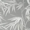 Superfresco Easy Asia Dark Grey Leaves Smooth Wallpaper