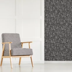 Superfresco Easy Black & White Ethnic Stitch Smooth Wallpaper -Trade Point Sale superfresco easy black white ethnic stitch smooth wallpaper5011583474114 01i BQ