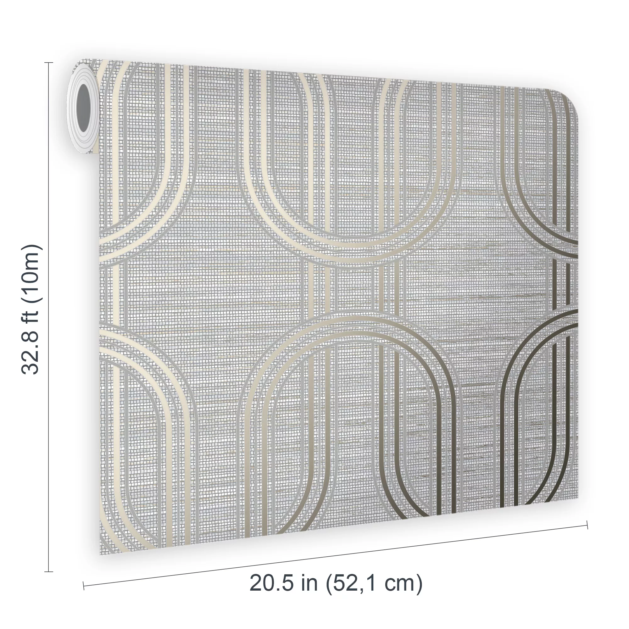 Superfresco Easy Decadence Geo Grey & Gold Effect Smooth Wallpaper 9 Superfresco Easy Decadence Geo Grey & Gold Effect Smooth Wallpaper - Image 7