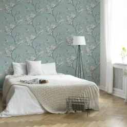 Superfresco Easy Duck Egg Oriental Blossom Embossed Wallpaper -Trade Point Sale superfresco easy duck egg oriental blossom embossed wallpaper5011583470406 02i BQ