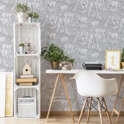 Superfresco Easy Grey Jungle Animals Smooth Wallpaper 17 Superfresco Easy Grey Jungle Animals Smooth Wallpaper -Trade Point Sale superfresco easy grey jungle animals smooth wallpaper5011583417067 01i BQ