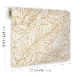 Superfresco Easy Kaya White Leaves Gold Effect Smooth Wallpaper -Trade Point Sale superfresco easy kaya white leaves gold effect smooth wallpaper5011583448368 01t