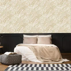 Superfresco Easy Kaya White Leaves Gold Effect Smooth Wallpaper -Trade Point Sale superfresco easy kaya white leaves gold effect smooth wallpaper5011583448368 02i