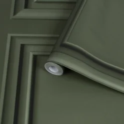 Superfresco Easy Khaki Panel Wood Effect Smooth Wallpaper