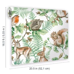 Superfresco Easy Neutral Woodland Animals Smooth Wallpaper -Trade Point Sale superfresco easy neutral woodland animals smooth wallpaper5011583417128 01t