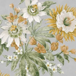 Superfresco Easy Passion Grey & Ochre Floral Smooth Wallpaper -Trade Point Sale superfresco easy passion grey ochre floral smooth wallpaper5011583513332 37c bq