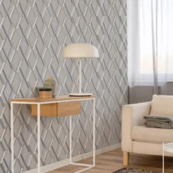Superfresco Easy Prestige Grey Geometric Gold Effect Smooth Wallpaper -Trade Point Sale superfresco easy prestige grey geometric gold effect smooth wallpaper5011583417746 02i BQ