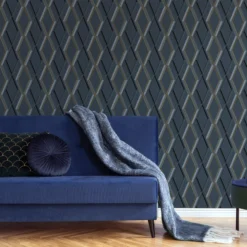 Superfresco Easy Prestige Navy Geometric Metallic Effect Smooth Wallpaper 12 Superfresco Easy Prestige Navy Geometric Metallic Effect Smooth Wallpaper -Trade Point Sale superfresco easy prestige navy geometric metallic effect smooth wallpaper5011583418194 02i BQ