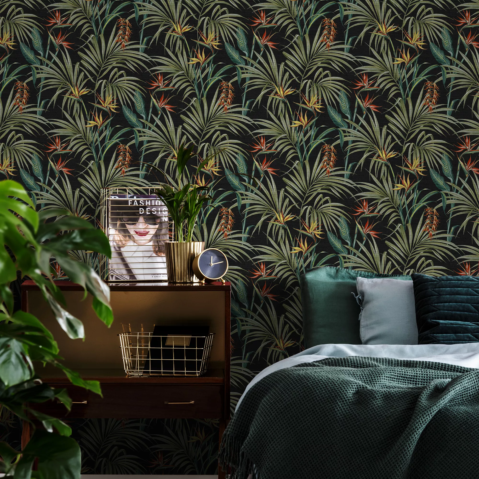 Superfresco Easy Sterlitzia Multicolour Leaves Smooth Wallpaper 6 Superfresco Easy Sterlitzia Multicolour Leaves Smooth Wallpaper - Image 4