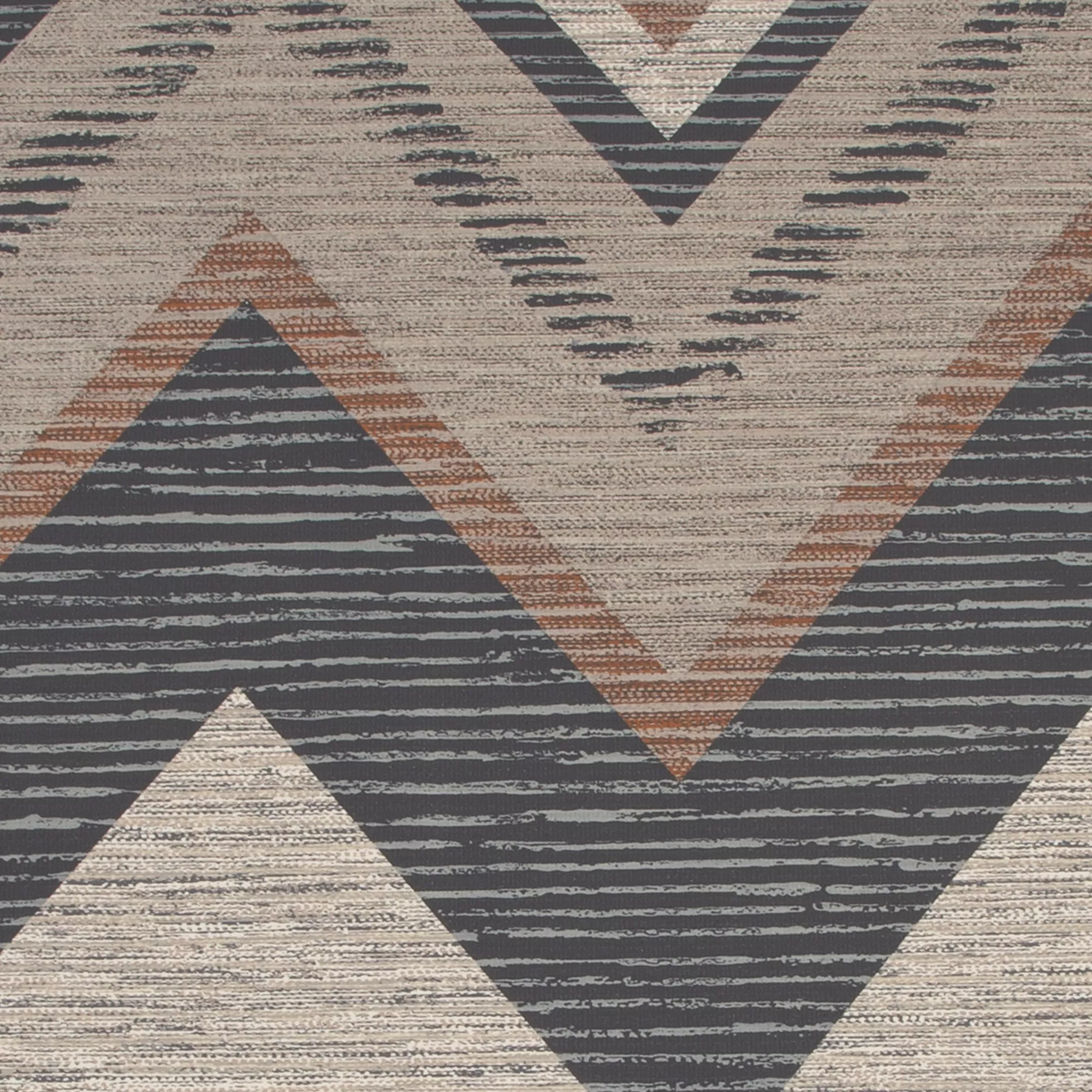Superfresco Easy Tribal Cocoa Chevron Embossed Wallpaper 5 Superfresco Easy Tribal Cocoa Chevron Embossed Wallpaper - Image 3