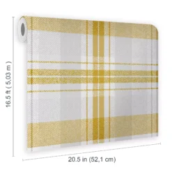 Superfresco Easy Yellow Tartan Fabric Effect Smooth Wallpaper 13 Superfresco Easy Yellow Tartan Fabric Effect Smooth Wallpaper -Trade Point Sale superfresco easy yellow tartan fabric effect smooth wallpaper5011583514858 01t bq