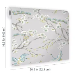 Superfresco Japan Blue Floral Metallic Effect Smooth Wallpaper -Trade Point Sale superfresco japan blue floral metallic effect smooth wallpaper5011583390353 02t bq