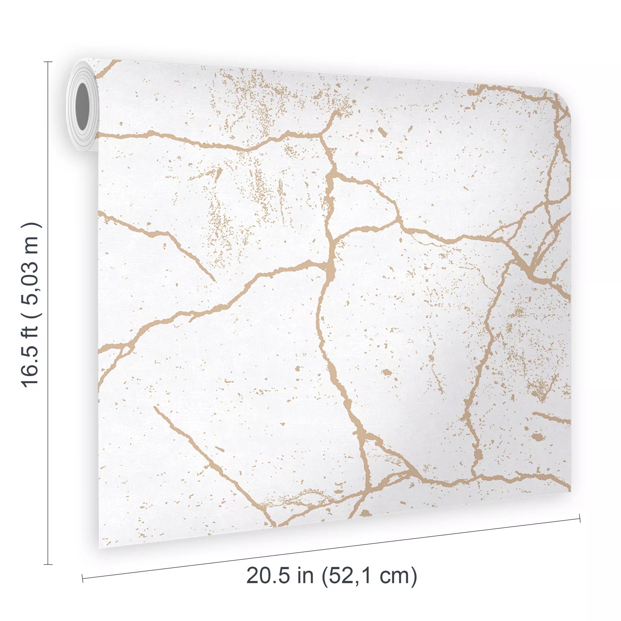 Superfresco Kintsugi White Gold Effect Smooth Wallpaper 7 Superfresco Kintsugi White Gold Effect Smooth Wallpaper - Image 5