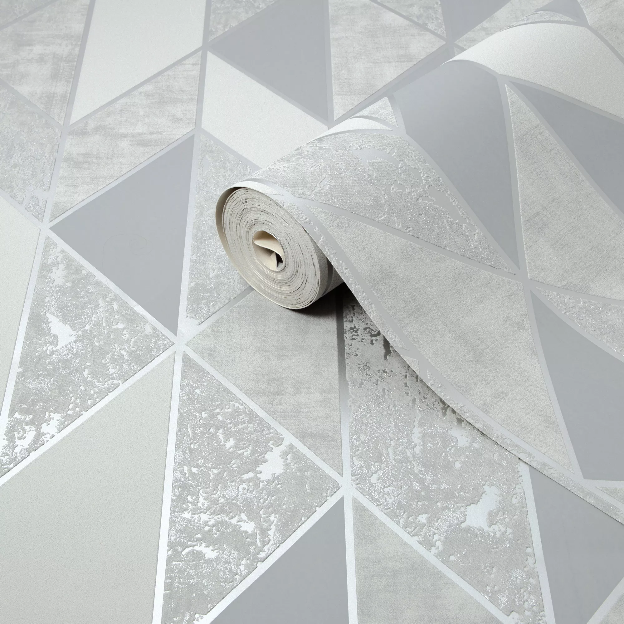 Superfresco Milan Geometric Silver Effect Smooth Wallpaper 3 Superfresco Milan Geometric Silver Effect Smooth Wallpaper