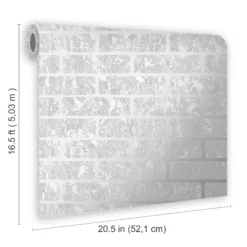 Superfresco Milan Grey Brick Silver Effect Smooth Wallpaper 13 Superfresco Milan Grey Brick Silver Effect Smooth Wallpaper -Trade Point Sale superfresco milan grey brick silver effect smooth wallpaper5011583389715 01t BQ