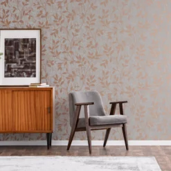 Superfresco Milan Grey Trail Rose Gold Effect Smooth Wallpaper -Trade Point Sale superfresco milan grey trail rose gold effect smooth wallpaper5011583386486 01i BQ