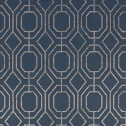 Superfresco Navy Geometric Smooth Wallpaper