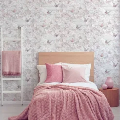 Superfresco Pink Flower Wall Smooth Wallpaper -Trade Point Sale superfresco pink flower wall smooth wallpaper5011583363944 02i bq