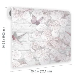 Superfresco Pink Flower Wall Smooth Wallpaper -Trade Point Sale superfresco pink flower wall smooth wallpaper5011583363944 02t bq