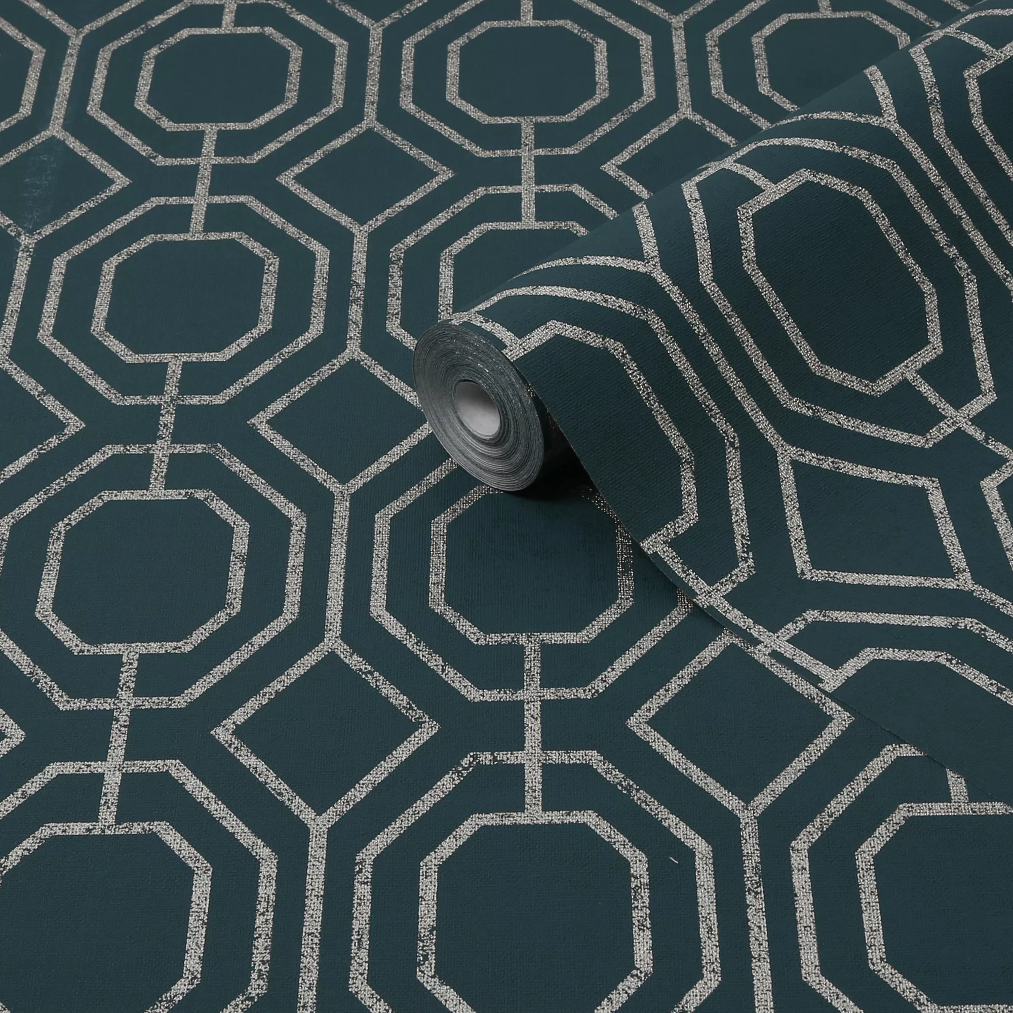 Superfresco Teal Geometric Smooth Wallpaper 3 Superfresco Teal Geometric Smooth Wallpaper