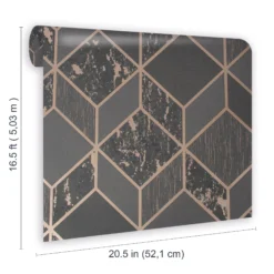 Superfresco Vittorio Charcoal Geometric Metallic Effect Smooth Wallpaper 13 Superfresco Vittorio Charcoal Geometric Metallic Effect Smooth Wallpaper -Trade Point Sale superfresco vittorio charcoal geometric metallic effect smooth wallpaper5011583410921 01t BQ