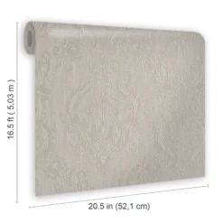 Tregenna Cream Damask Textured Wallpaper -Trade Point Sale tregenna cream damask textured wallpaper5059340410333 02t