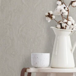 Tregenna Cream Damask Textured Wallpaper -Trade Point Sale tregenna cream damask textured wallpaper5059340410333 21i